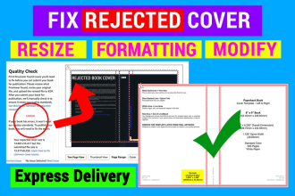 do format the manuscript, fix the error in the manuscript for KDP