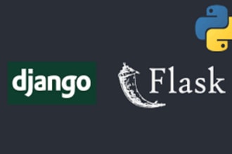develop a professional website using python django and flask