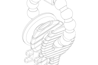 do great quality patent drawing, technical line art
