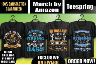 create eye catching typography or bulk t shirt design