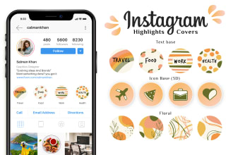 create your instagram highlight covers and icons
