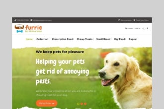 create pets shopify store or pet shopify webiste