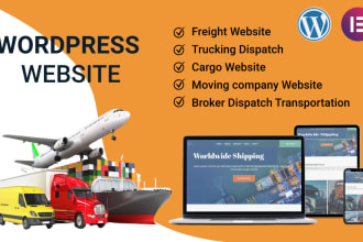 create logistics website, trucking dispatch, cargo website