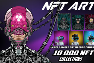 draw nft art free sample before order