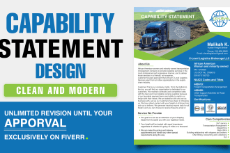 design your capability statement within 6 hours