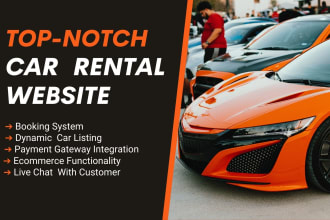 design a professional car rental website for your company