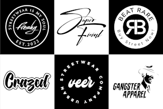 design streetwear and urban clothing logo