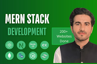 build custom mern stack website as a mern stack developer, full stack developer