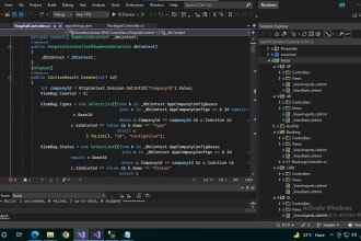 develop dotnet core mvc web app, and core API