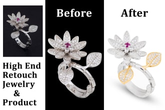 do jewelry retouch, product photography retouching or photoshop editing
