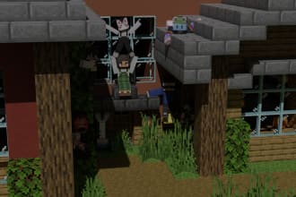 make 3d renders of minecraft worlds or characters
