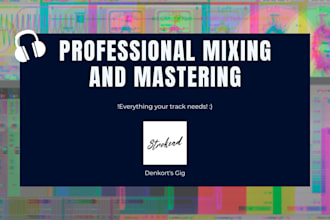 mix and master any genre or edm song