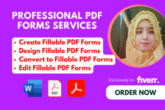 convert document to fillable PDF form design a fillable PDF form