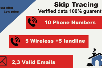 do a real estate  skip tracing, active cash buyer list