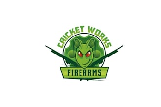 design cute awesome firearms logo