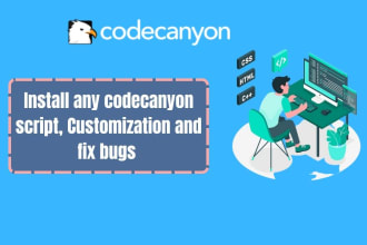 install,customize and fix any codecanyon or envato php script