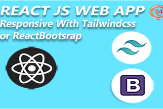 develop websites using react js javascript HTML5 CSS