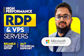 set up high speed rdp and vps servers with full support