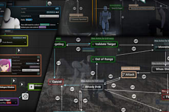 develop an optimized 3d game in unreal engine