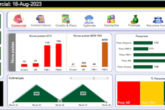 create insightful excel dashboard, template and report