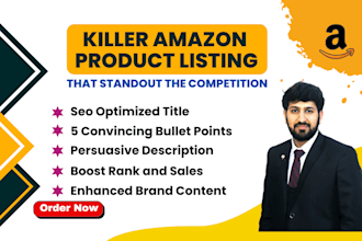 write seo amazon product listing description or fix amazon listing