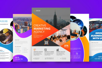 do  flyer design, brochure and poster for your business and project