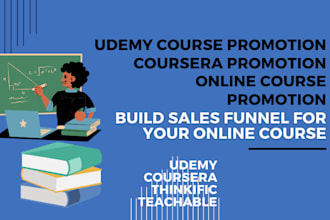 online udemy course promotion thinkific teachable online course promotion