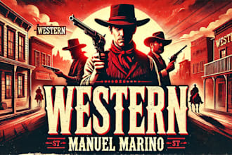 create spaghetti western soundtrack music, orchestra for film, cinematic sound