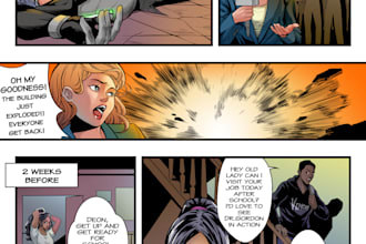 draw comic based on your script