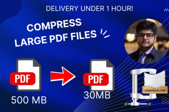 reduce and compress the size of PDF file