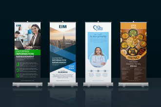 design roll up banners, retractable banners, or pull banner