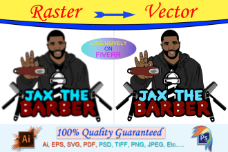 convert raster to vector for high resolution printing