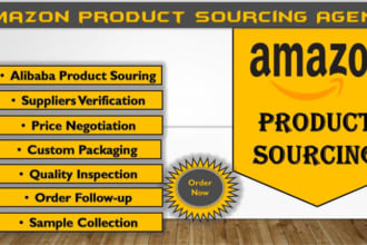 be your amazon product sourcing and logistics agent for alibaba china