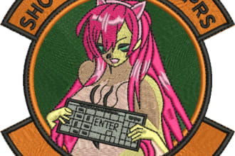 do embroidery digitizing , logo digitize and hats