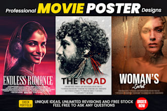 design a unique and creative movie poster for your film