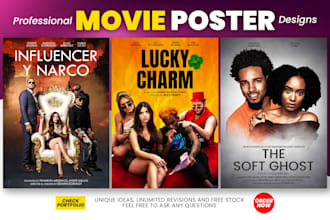 design a unique and creative movie poster for your film