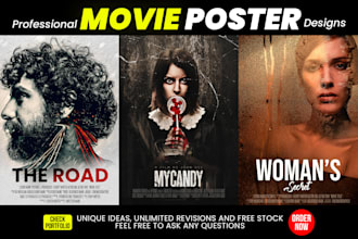 design a unique and creative movie poster for your film