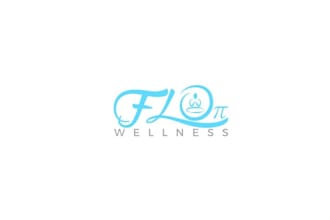 design fresh simple and clean logo flo wellness