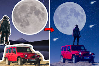 do creative photo manipulation and retouching