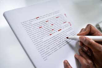 proofread and edit in english