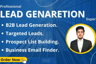 provide b2b lead generation, prospect email list building and real estate leads