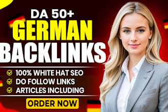 provide high authority white hat dofollow seo german guest post backlinks