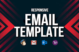 design responsive email newsletter template for email marketing
