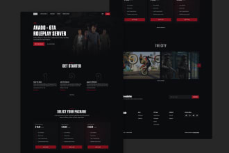 develop and design a professional fivem website