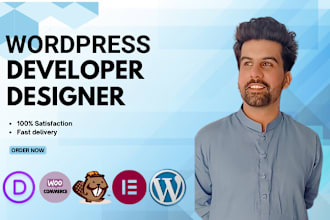 build modern wordpress website with oxygen, divi, beaver builder, elementor pro