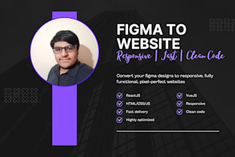 convert your figma web design into website
