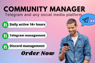 be your telegram or discord moderator any crypto nft project