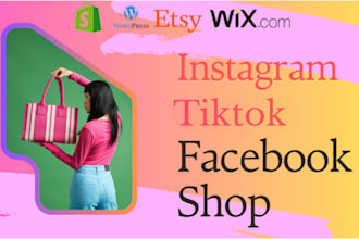 facebook shop tiktok shop instagram shop, fix social media shops, sync shopify