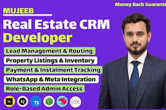 build a full stack real estate CRM or property management portal