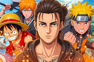 design youtube anime thumbnail